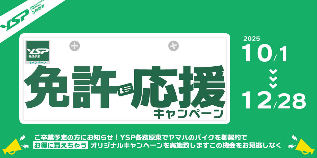 免許取得応援キャンペーン（オリジナル）